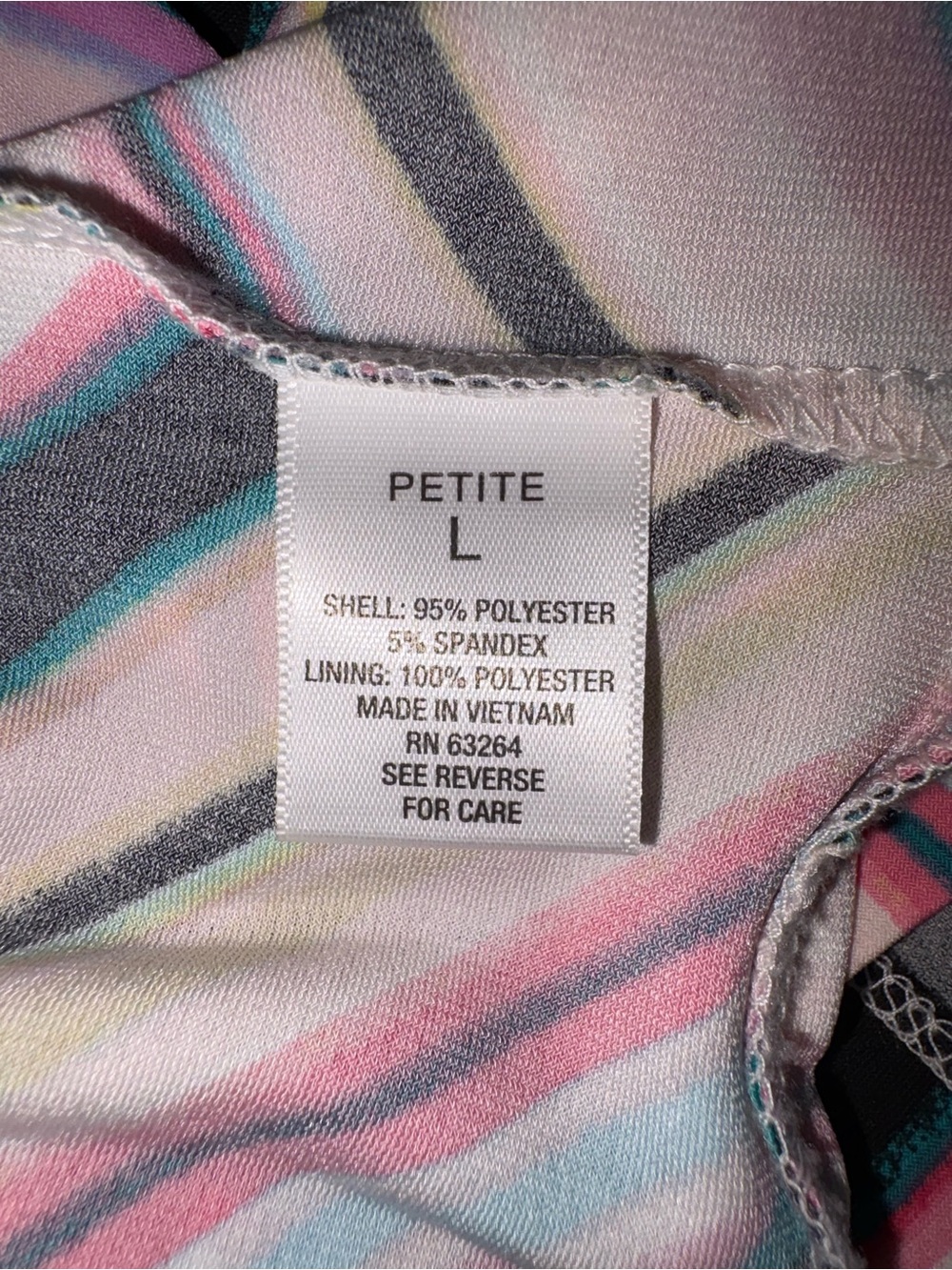 Chevron Striped Halter Maxi Dress in Petite length size Large - Picture 8 of 11